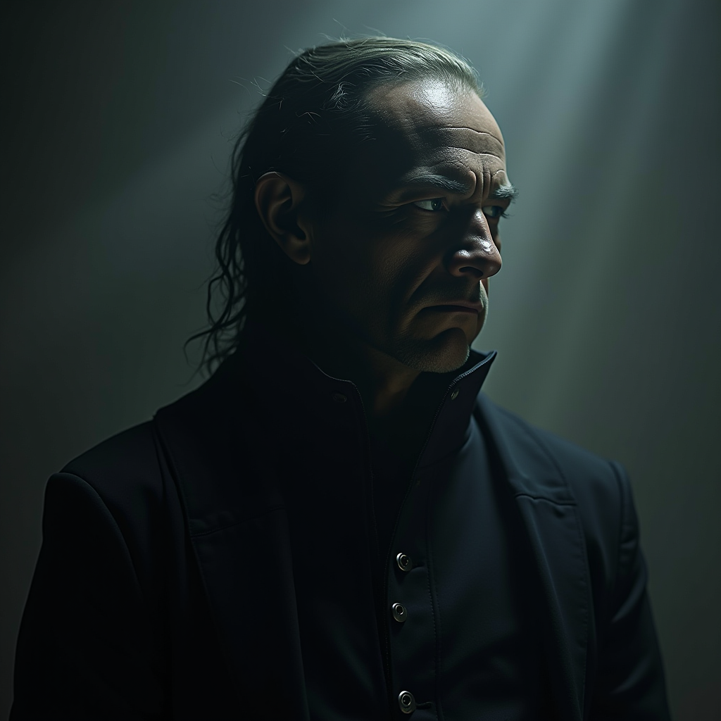 Artistic representation of Carl Jung's shadow self concept in gaming context, showing a player character with their shadow taking a different moral path