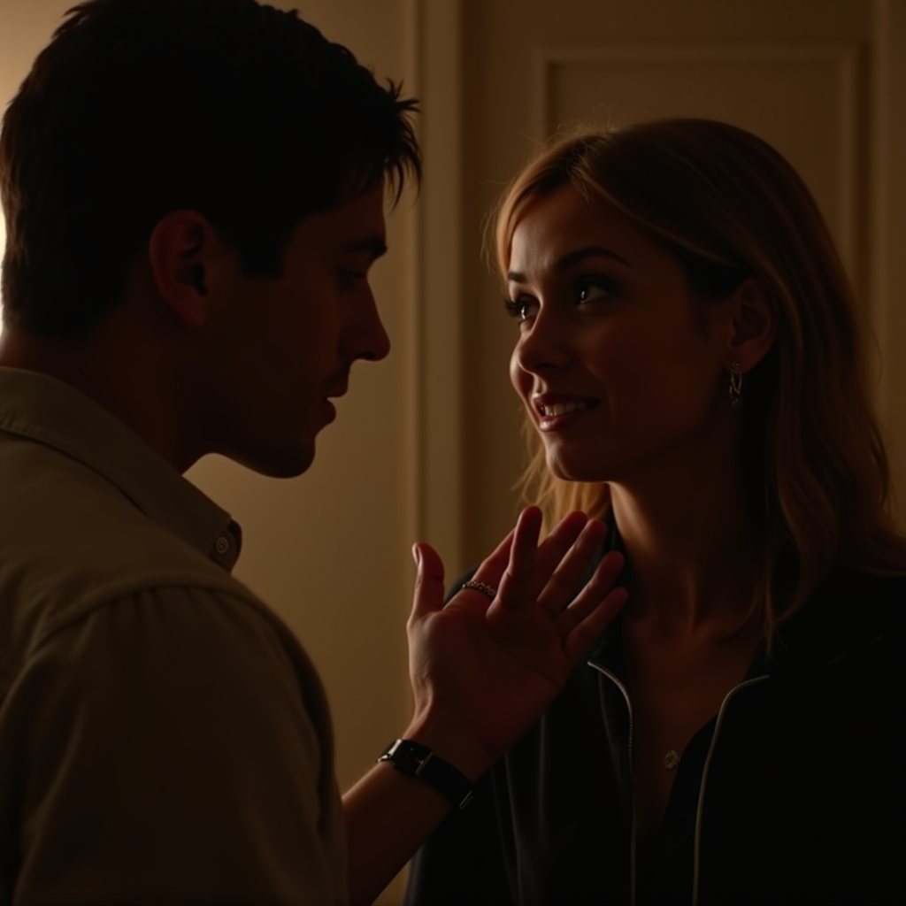 Emotional scene showing a redeemed character making amends, with warm lighting and hopeful atmosphere, contrasting with earlier dark choices